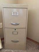 Two-Drawer Metal Filing Cabinet