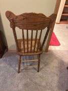 Oak Chair with Woven Seat