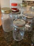 Collection of Decorative and Functional Glass Jars
