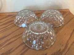 Collection of Clear Glass Bowls and Pitcher