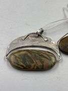 Two Stone Pendants with Silver Mountings