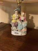 Pair of Figural Porcelain Lamps - Made in Occupied Japan