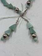 Turquoise Colored Bead Necklace and Earrings Set
