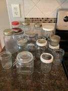 Collection of Decorative and Functional Glass Jars