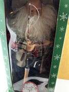 Santa's Workshop Fishing Santa and Cowboy Santa Figurines