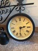 Rooster Weathervane Style Clock with Bell