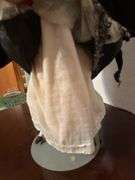 Victorian Era China Head Doll with Feathered Hat