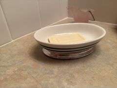 Collection of Pink Art Glass, Figurine, and Soap Dish