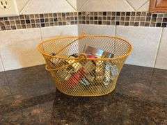 Mixed Lot of Cookie Cutters with Basket