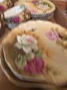 Lefton China Hand Painted Floral Teacup and Saucer Set