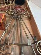 Mixed Lot: Decorative Wire Stands, Coasters, and Small Wooden Box