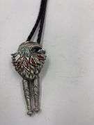 Two Bolo Ties: Turquoise Stone and Eagle Motif