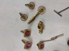 Collection of Tie Tacks, Tie Clips, and Cufflinks