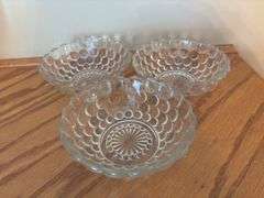 Collection of Clear Glass Bowls and Pitcher