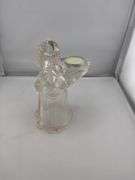 Christmas Decor Lot: Waterford Ornaments, Wooden Angel, Nativity Scene Figurines, & More