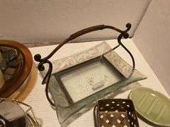 Assorted Home Decor Lot - Candles, Glass, & More