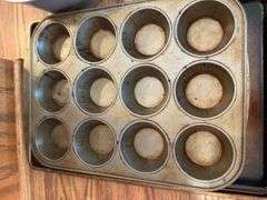 Cookie sheets, muffin tins, angel food cake pan, round cake pans