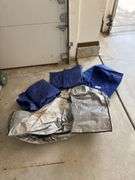 Assorted Tarps: Blue and Silver