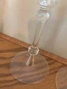 Collection of Glass Vases and Candlestick Holders - 9 Pieces