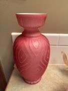 Collection of Pink Art Glass, Figurine, and Soap Dish