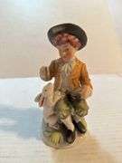 Set of 4 Porcelain Figurine Statues