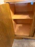 Wood Credenza with Drawers and Cabinet Space