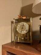 Table Lamp, Eagle Sculpture, and Quartz Anniversary Clock