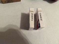 Mixed Lot: Eagle Hat, Decorative Boxes, Carnival Cruise Cards, and More