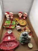 Assorted Christmas Decorations and Figurines