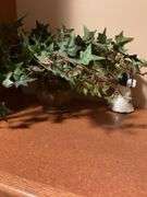 Decorative Art Lot: Figurine, Vase, and Decorative Flowers