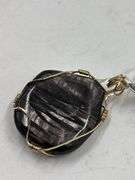 Handcrafted Stone Pendant with Wire Wrapping