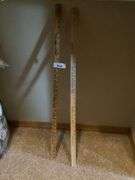 Pair of Sutherland's Builders Supplies Wooden Yardsticks