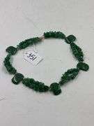 Green Aventurine Chip and Stone Necklace