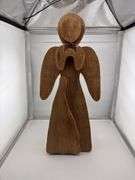 Christmas Decor Lot: Waterford Ornaments, Wooden Angel, Nativity Scene Figurines, & More