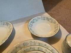 Noritake China Set - Blue Haven Pattern (service for 10)