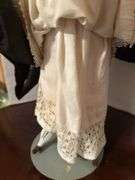 Victorian Era China Head Doll with Feathered Hat