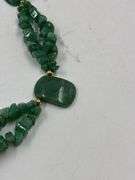 Green Aventurine Chip and Stone Necklace