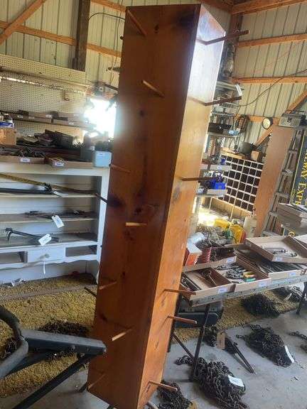 Wooden Rack with Multiple Dowels image