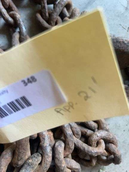 Heavy Duty Metal Chain approx 21 ft with Hooks image