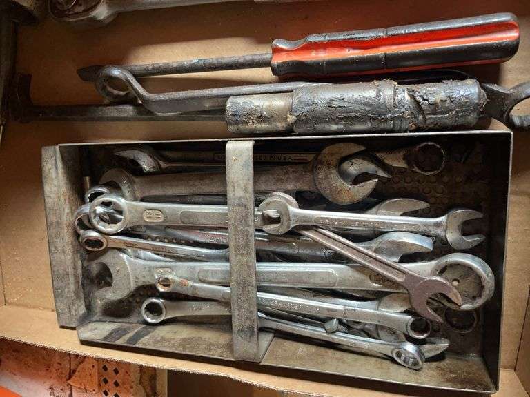 Mixed Lot of Hand Tools - Wrenches, Screwdriver & More image