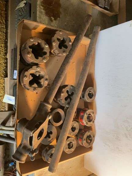 Pipe Threader and Assorted Die Head Set image