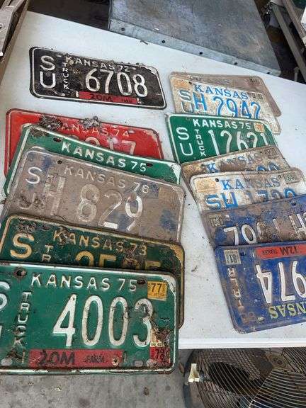 Collection of Kansas License Plates image