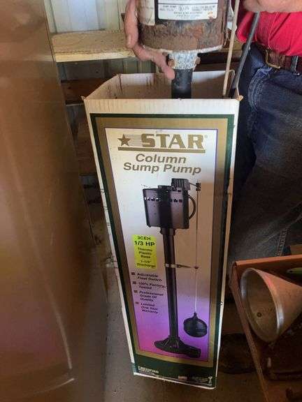 STAR Column Sump Pump - 1/3 HP (appears used) image