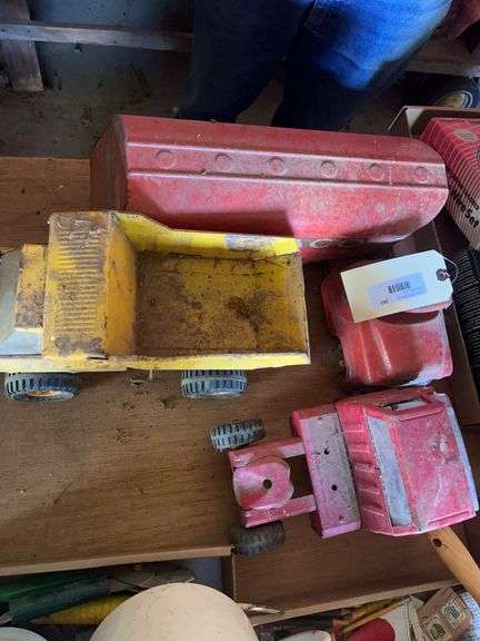 Tonka Truck and Texaco Tanker Toy Vehicles image