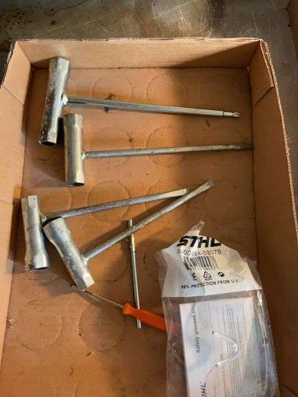 Stihl Chainsaw Tools Lot - T-Wrenches, Screwdrivers, and Safety Glasses image