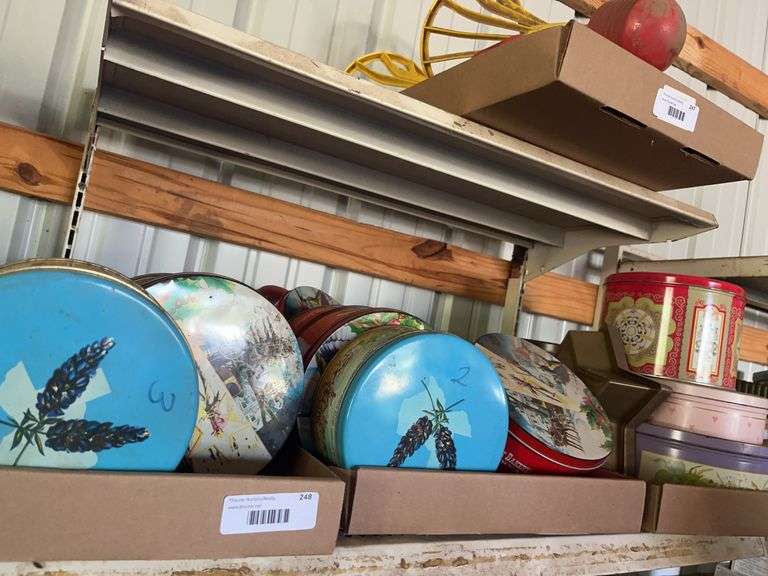 Collection of Decorative Metal Storage Tins image