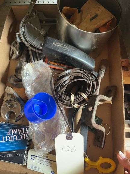 Mixed Box of Tools and Hardware image