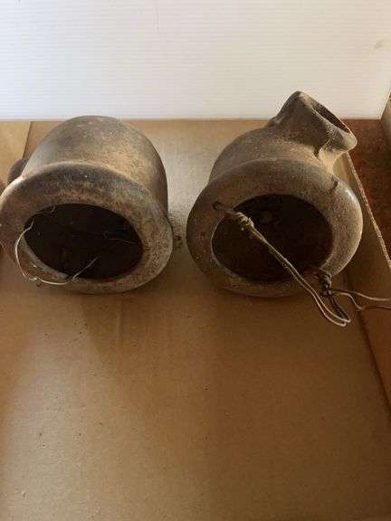 Lot of Three Cast Iron Electrical Elbows image