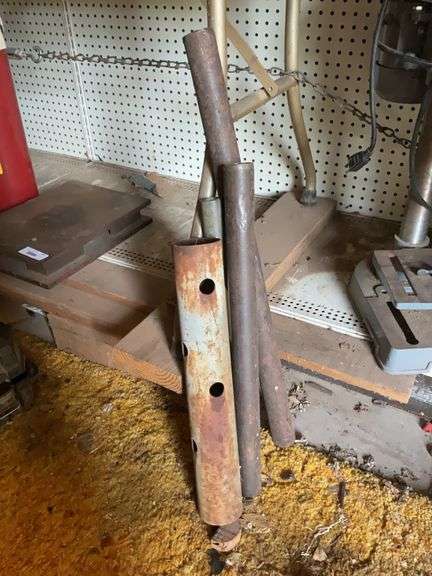 Mixed Lot of Iron Pipes and Metal Pieces image