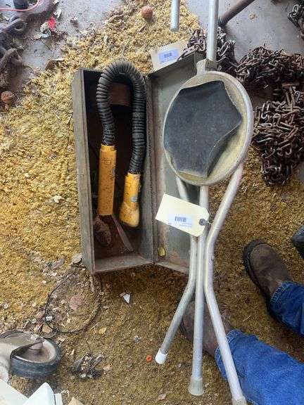 Vintage Mechanic's Seat, Creepers and Chains image